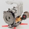 Back and turbo 13b.jpg Mazda RX7 Wankel Rotary Engine 13B-REW - Working Model