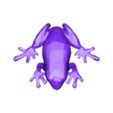 Frog With Mags.stl Low Poly Frog Fridge Magnet