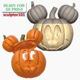Halloween-Mickey-Pumpkin-Head-Candy-bowl-1200x1200.jpg Halloween Mickey Pumpkin Head Candy bowl 3D Printable Model