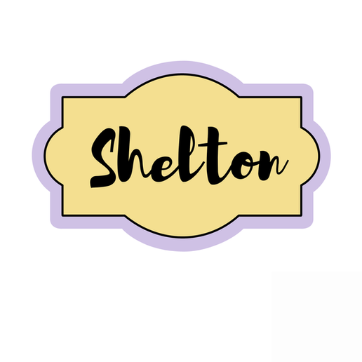 Custom Name Frame Cookie Cutter STL – Personalized Plaque 3D Print File