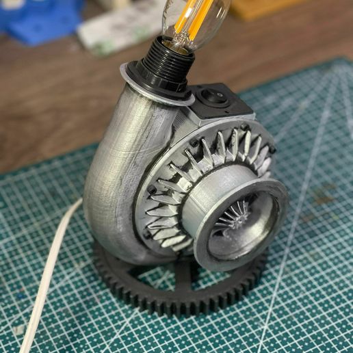 🔦 TURBO STYLE LAMP #LAMPSXCULTS・Archivo STL Gratis para ・Cults