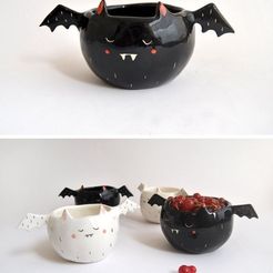 WhatsApp-Image-2023-09-28-at-22.03.1.jpg Archivo STL Halloween Bat Candy Bowl lindo・Modelo para descargar y imprimir en 3D