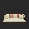 swing-3d-model-obj-mtl-fbx-1.jpg Swing wooden bed with pillows