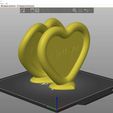 Impression.jpg Heart on base - Coeur sur socle