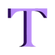 T.stl Letras y Números ASSASSINS CREED | Logo