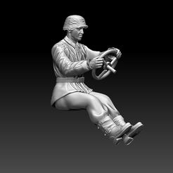 2.jpg STL file german soldier driver・3D printing template to download