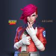 Vi_Arcane_up.jpg Busto de Vi - Arcane Fanart