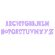 Dragon-Ball-Z-font.stl DRAGON BALL Z ALPHABET