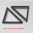 Frame-Support-for-the-Big-Letter-Design.png Lettre E (modèle de table) avec petit encart pour le nom