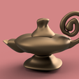 alladin-lamp v12-r9.png vessel vase magic aladdin lamp for gin for magic ritual for 3d-print or cnc
