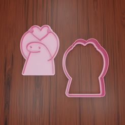 FlorkCorazon004-Stamp-Cortador.jpg STL file STAMP FLORK HEART #4・Template to download and 3D print