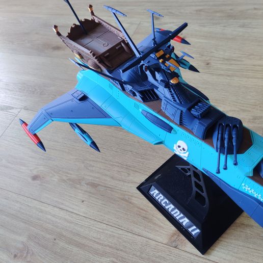 ALBATOR Captain Harlock - Arcadia Vert - Atlantis Green - 15cm - 1998 – TOYS TRACKER
