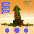1s.png Cute Flexi Squid  (ARTICULATED) PRINT-IN-PLACE LEVER TOYS