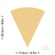 1-7_of_pie~8in-cm-inch-cookie.png Slice (1∕7) of Pie Cookie Cutter 8in / 20.3cm