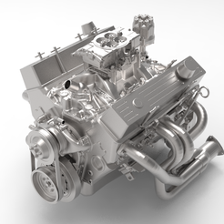 SBC-Chevy-Race-Engine.001.png Racing Small Block Chevy V8 Engine 1/8 TO 1/25 SCALE