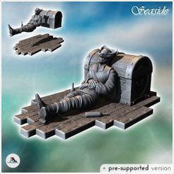 1-PREM.jpg Archivo STL Pirata durmiendo en un cofre del tesoro con botellas en el suelo (19) - Pirata Selva Isla Playa Piratería Caribe Medieval Calavera Renacimiento・Diseño para descargar y imprimir en 3D