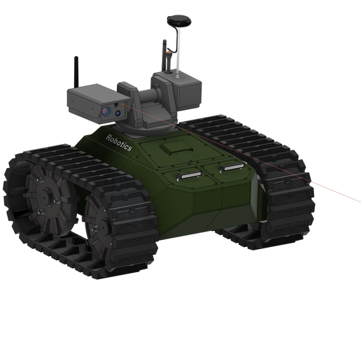 🤖 Giant tracked robot drone military 3D STL File for