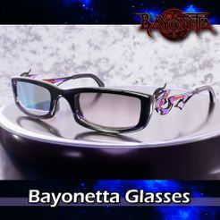 Bayonetta Glasses - Archivo OBJ Gafas Bayonetta・Idea de impresión 3D para descargar, Lumico_Arts