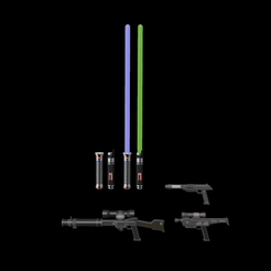 2023-08-02-112001.png Fichier 3D Blasters et sabres laser Star Wars pour figurines de 3,75" et 6・Modèle à télécharger et à imprimer en 3D
