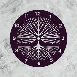 tree-o-life-clock.jpg 3D-Datei Baum des Lebens Wanduhr・Modell für 3D-Drucker zum Herunterladen