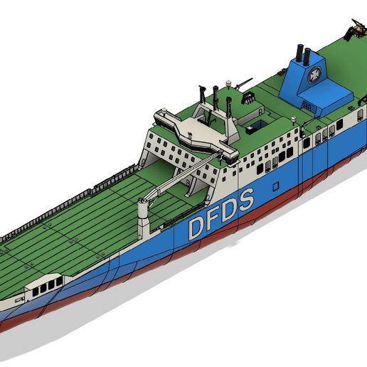GERMAINA1.jpg 1:100 RC Vessel DFDS "Ark Germania" 1,32m Long!