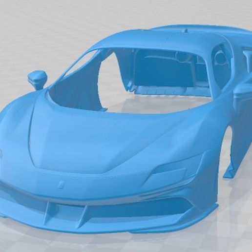 Ferrari SF90 Spider 2021 Printable Body Car 3D model