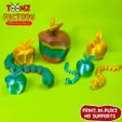 TOONZ FACTORY PRINT.IN.PLACE NO SUPPORTS Флекси-принтер Apple Worm Articulated