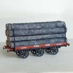 Q1-DSC03553.png Free 3D file Russian "short" flatcar 1:87 (H0)・3D printing idea to download