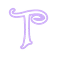 T_Ucase.stl Tinker Bell - cookie cutter alphabet cursive letters - set cookie cutter