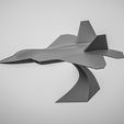 F22-2.jpg Minimalist F-22 Raptor - 3D Printable STL Model