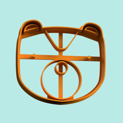 oso-bosque-cortante-y-estampa-en-uno-stl.png STL file forest bear cookie cutter stamp・3D printer model to download