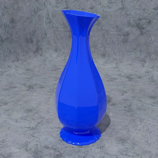 Long neck vase - 3D model önizlemesi