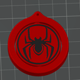 spiderman-logo-bambu.png Spider-Man Logo Rotating Fidget Keychain
