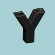 y8.png Vase Y - Alphabet Vases Collection Letters - STL Printable