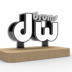 dw.jpg Archivo OBJ DW drums・Plan imprimible en 3D para descargar