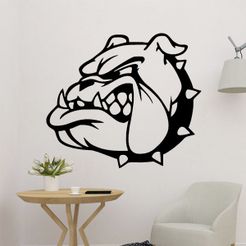 sample.jpg Fichier 3D Symbole Tête de chien Art mural・Design imprimable en 3D à télécharger