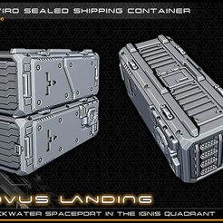 container_lowres.jpg Scifi Shipping Container - 28-32mm gaming - Novus Landing