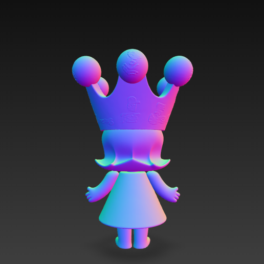 ? Mega Royal Molly 400% Childishness Figurine・ STL File for 3D 