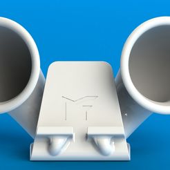 4.JPG STL file Gramo-phone holder twin sound amplifiers・3D print design to download, Mathieu_BZH