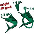 11.jpg pendant  marlin fish two options with diamond and hook