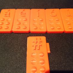 DSC_1137.JPG Fichier 3D gratuit Braille -Voyelles avec tilde + #・Design à télécharger et à imprimer en 3D