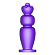 FlatChess_Queen-1.STL Chess Set: Flat Design