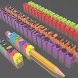 Captura-de-pantalla-2842.png LETTERS FOR PENCIL OR PEN TOPPER IN TWO DIAMETERS AND ALL THE LETTERS OF THE ALPHABET TO COMBINE AS YOU WISH.
