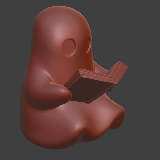 002.jpg Spooky Cute Ghost with Book