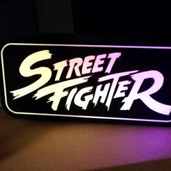 07.jpeg LED lamp with Street Fighter | Wall art