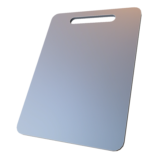 Minimal Kitchen Cutting Board with Handle Slot