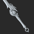 Render8.png Genshin Impact Zibai Sword 3Dprint