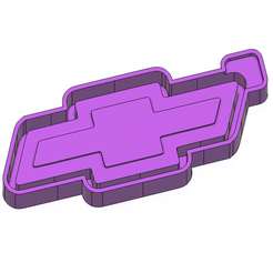 img.png STL file Chevy Emblem FRESHIE MOLD - SILICONE MOLD BOX・3D printer model to download
