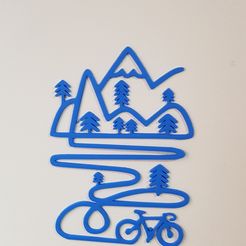 20180413_192539.jpg STL file mountain bike wall decor・3D printable design to download