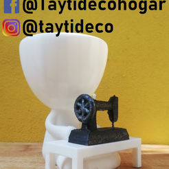 taytideco-robert-cociendo.png -Datei Robert Plant with sewing machine herunterladen • 3D-Drucker-Vorlage, tayti3dprint